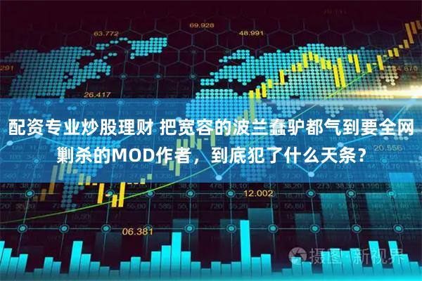 配资专业炒股理财 把宽容的波兰蠢驴都气到要全网剿杀的MOD作者，到底犯了什么天条？